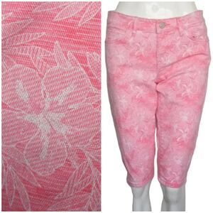 TOMMY BAHAMA Bermuda Shorts, 28, Pink Floral, Boardwalk, Knee length, Pockets